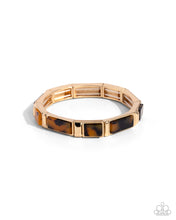 Load image into Gallery viewer, Acrylic Accent - Gold Bracelet