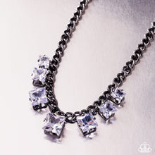 Load image into Gallery viewer, Seeking Out Squares - Black Necklace