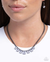 Load image into Gallery viewer, Seeking Out Squares - Black Necklace
