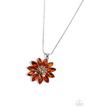 Load image into Gallery viewer, Fortunate Floral - Orange Necklace