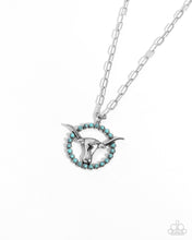 Load image into Gallery viewer, Longhorn Lasso - Blue Necklace