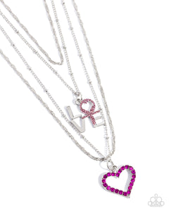 Courting Caliber - Pink Necklace