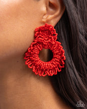 Load image into Gallery viewer, Explosive Energy - Red Earrings