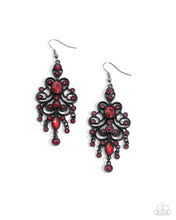 Load image into Gallery viewer, Chandelier Celebration - Red Earrings