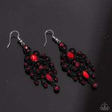 Load image into Gallery viewer, Chandelier Celebration - Red Earrings