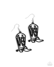 Load image into Gallery viewer, Given the Boot - Black Earrings