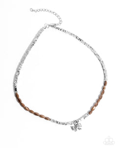 Dainty Dimension - Brown Necklace