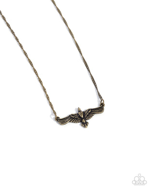 Eagle Exception - Brass Necklace