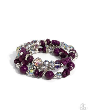 Complimentary Chic - Purple Bracelet