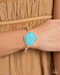 Complete Look: Turquoise Gold Necklace and Bracelet