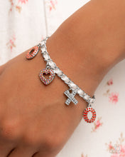 Load image into Gallery viewer, Complete Look: XOXO Red Earrings and Bracelet
