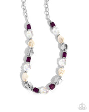 Load image into Gallery viewer, Complete Look: Purple Necklace and Bracelet Set