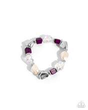 Load image into Gallery viewer, Complete Look: Purple Necklace and Bracelet Set