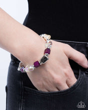 Load image into Gallery viewer, Complete Look: Purple Necklace and Bracelet Set