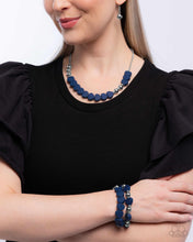 Load image into Gallery viewer, Complete Look: Blue Necklace and Bracelet Set