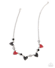 Load image into Gallery viewer, Complete Look - Black heart Necklace and Bracelet