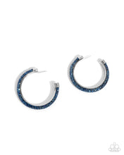 Load image into Gallery viewer, Chiseled Crescendo - Blue Earrings