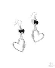 Load image into Gallery viewer, Eternally Enamored - Black Earrings