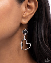 Load image into Gallery viewer, Eternally Enamored - Black Earrings