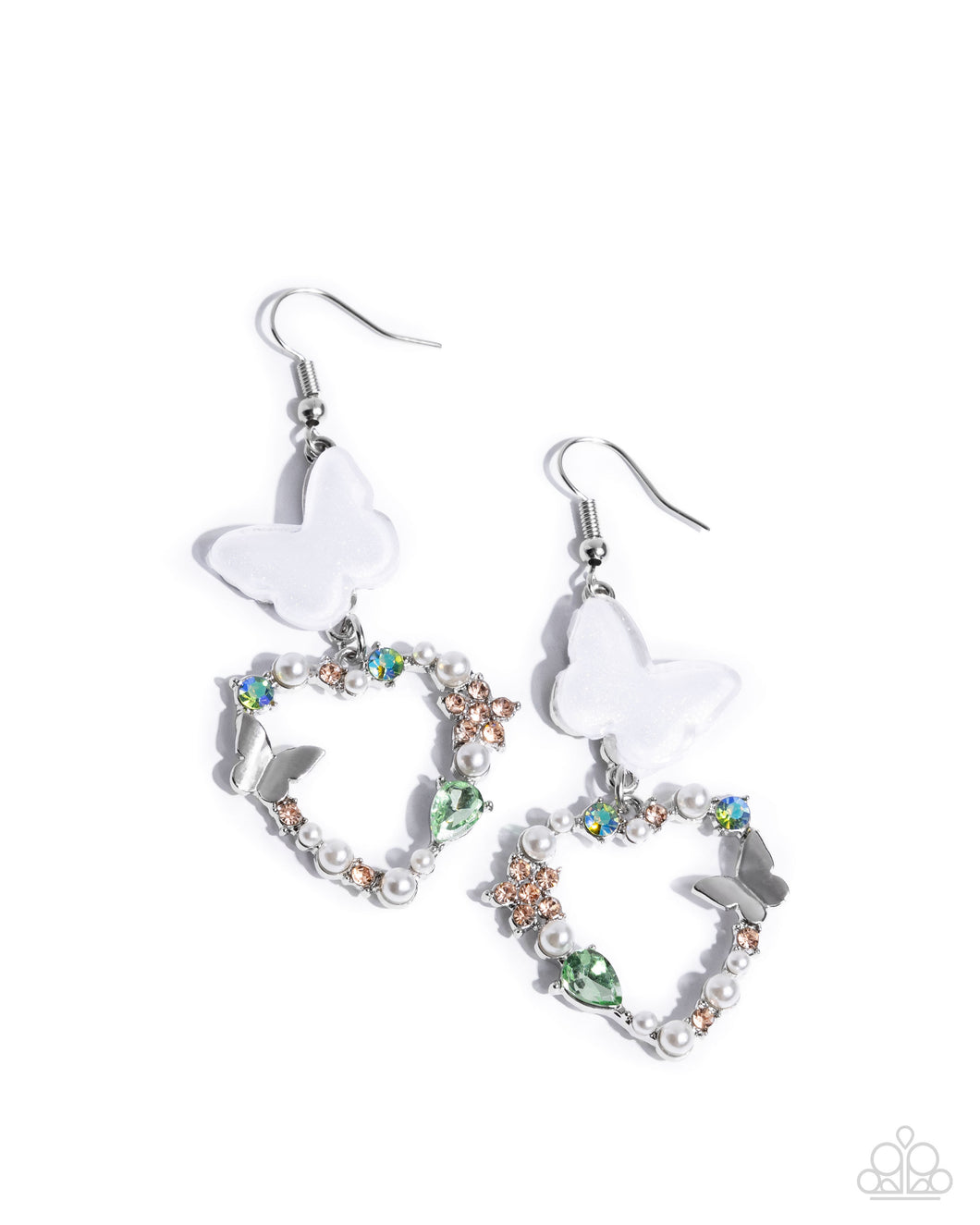 Flirty Flight - Green Earrings