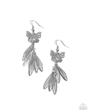 Fairy Dust - White Earrings
