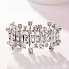 Load image into Gallery viewer, Misunderstanding Mayhem - White Silver Bracelet - Empower Me Pink Exclusive 2025 - Paparazzi Accessories