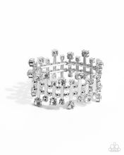 Load image into Gallery viewer, Misunderstanding Mayhem - White Silver Bracelet - Empower Me Pink Exclusive 2025 - Paparazzi Accessories