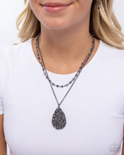 Load image into Gallery viewer, Druzy Delight - Black Necklace