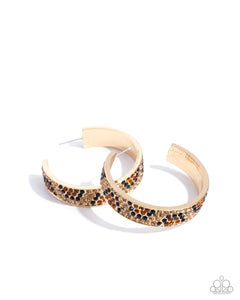 Cheetah Clique - Gold Earrings