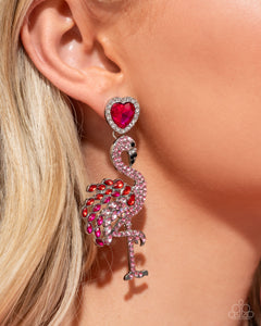 Flamingo Freestyle - Pink Earrings