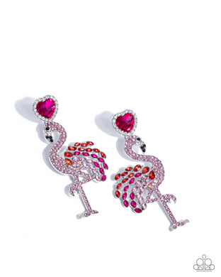 Flamingo Freestyle - Pink Earrings