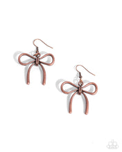 Load image into Gallery viewer, Complete Look - Copper bow Necklace and Earrings