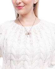 Load image into Gallery viewer, Complete Look - Copper bow Necklace and Earrings