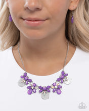 Load image into Gallery viewer, Socialite Statement - Purple Necklace