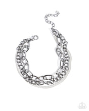 Load image into Gallery viewer, Complete Look: Gunmetal Necklace and Bracelet Chain.