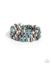 Load image into Gallery viewer, Complete Look - Blue and White Navajo Pearls - Necklace and Bracelet