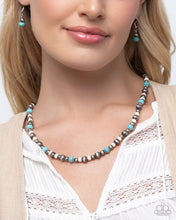 Load image into Gallery viewer, Complete Look - Blue and White Navajo Pearls - Necklace and Bracelet