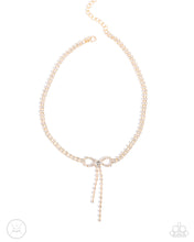 Load image into Gallery viewer, Complete Look -Gold Bow Necklace and Bracelet