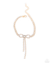 Load image into Gallery viewer, Complete Look -Gold Bow Necklace and Bracelet