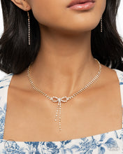 Load image into Gallery viewer, Complete Look -Gold Bow Necklace and Bracelet