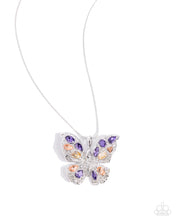 Load image into Gallery viewer, Complete Look - Purple Butterfly Necklace and Ring