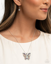 Load image into Gallery viewer, Complete Look - Purple Butterfly Necklace and Ring