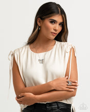 Load image into Gallery viewer, Complete Look - Purple Butterfly Necklace and Ring