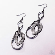 Load image into Gallery viewer, Teardrop Triumph - Black Earrings