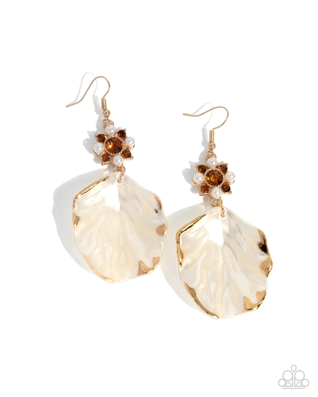 Coastal Candidate - Brown Gold Earrings