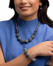 Load image into Gallery viewer, Hematite Hallmark - Complete Look - Silver Necklace and Bracelet