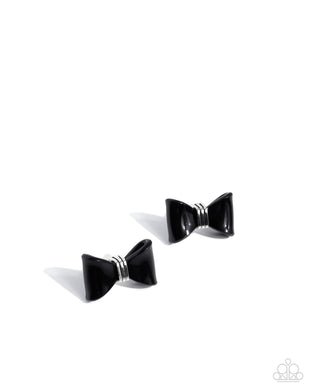 Spruced Up - Black Earrings