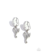 Load image into Gallery viewer, Timeless Tulip - White Earrings