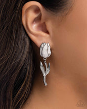 Load image into Gallery viewer, Timeless Tulip - White Earrings
