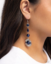 Load image into Gallery viewer, Pearly Plot Twist - Blue Earrings
